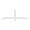 Ekena Millwork Bellingham Architectural Grade PVC Gable Bracket, 108"W x 36"H x 4"D x 6"F, 8/12 Pitch GBP108X36X0406BEL00 - alternate 4